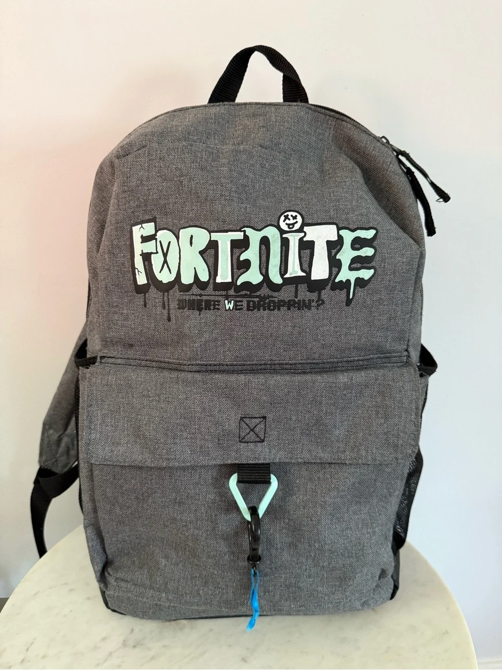 Official Fortnite Grey/Black Graffiti 18” School Backpack Quality Pad